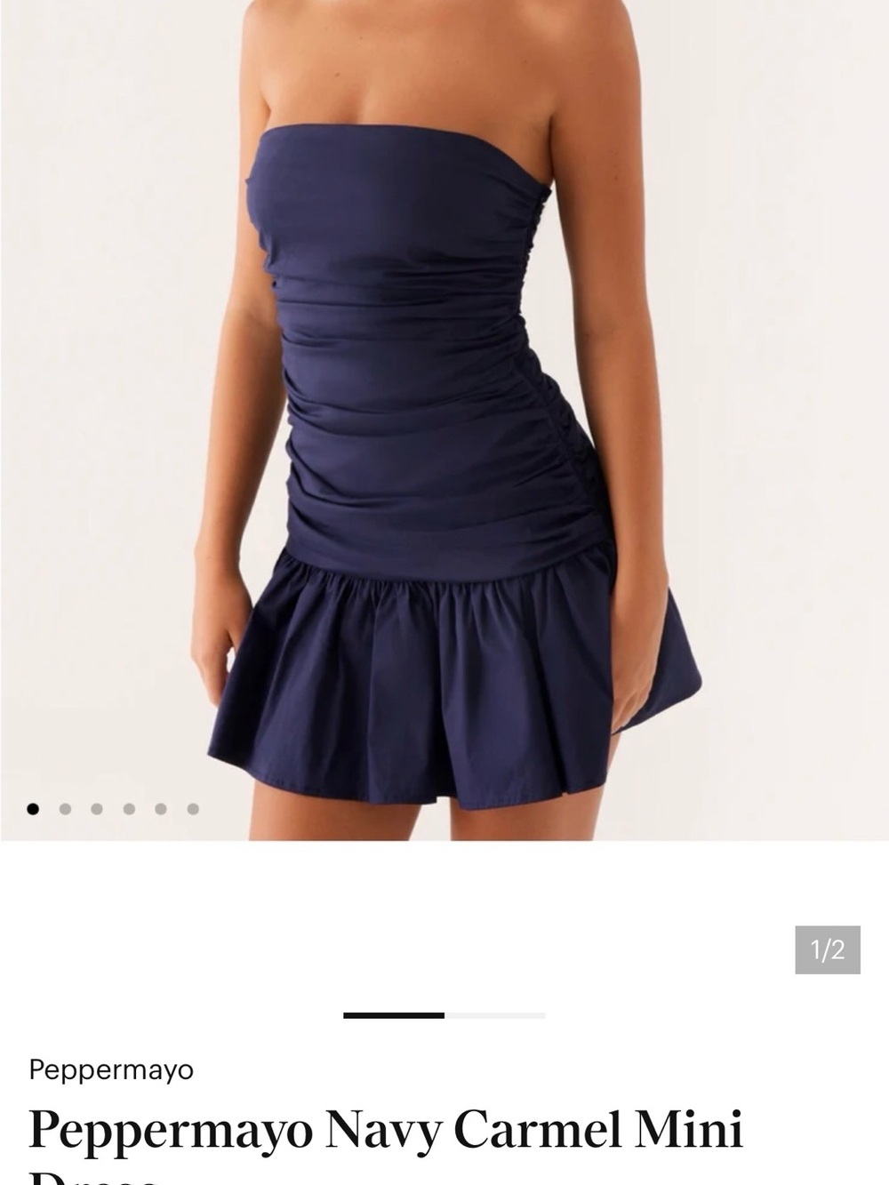 Peppermayo Navy Mini Dress